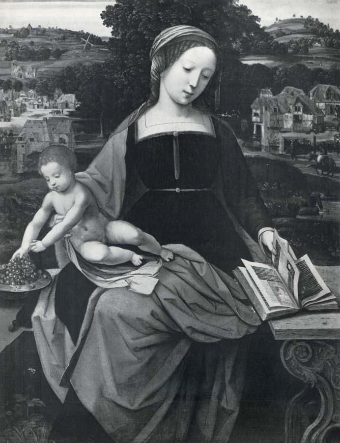 MASTER of Female Half-length The Virgin and child